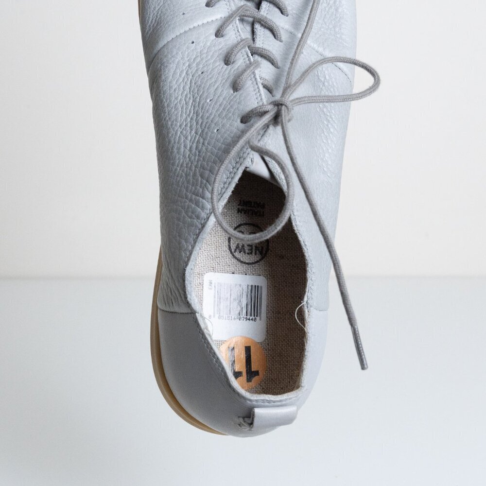 Geox Respira Leather Sneakers Gray Comfort Minimalist Casual Shoes - Picture 13 of 16